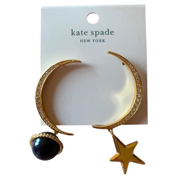 Kate Spade New York On The Rocks Asymmetrical Dangle Earrings ☀️🌜🌟 - Picture 1 of 4